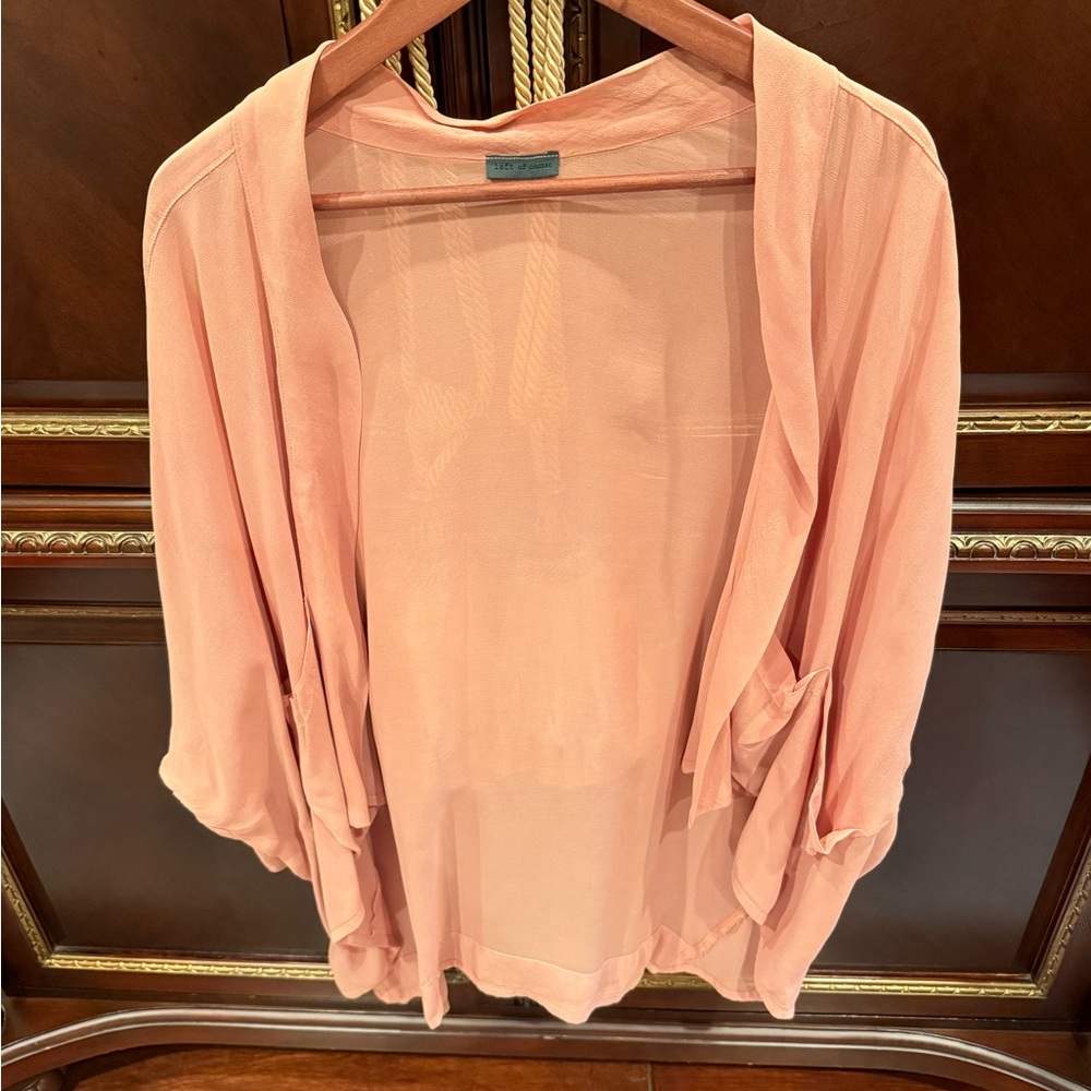 Anthropologie Peach Tunic Top